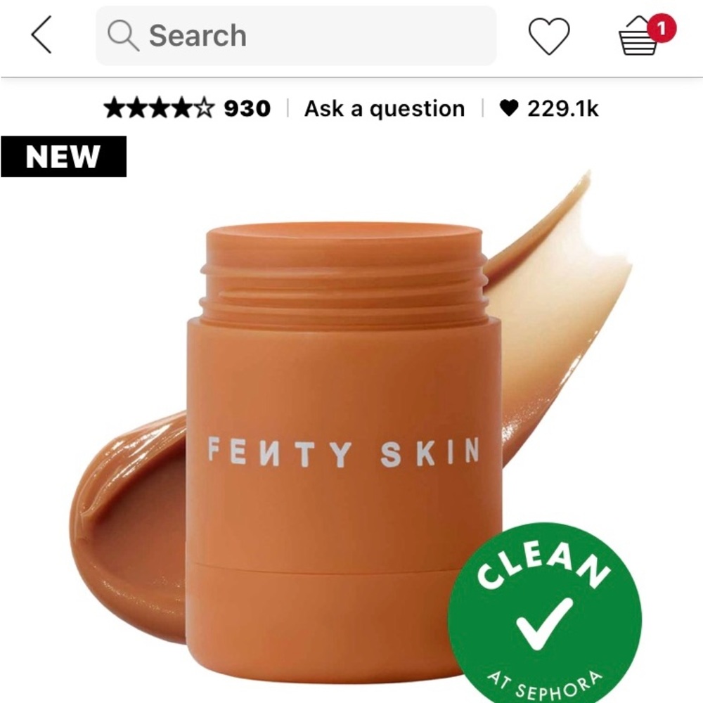 Fenty Skin Plush Puddin Lip Mask in “Salted Caramel”